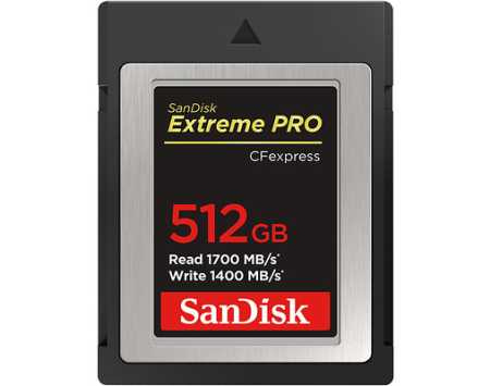 SanDisk 512GB Extreme PRO CFexpress Card Type B