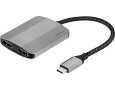 Insignia - USB-C to Dual 4K HDMI Adapter - Gray